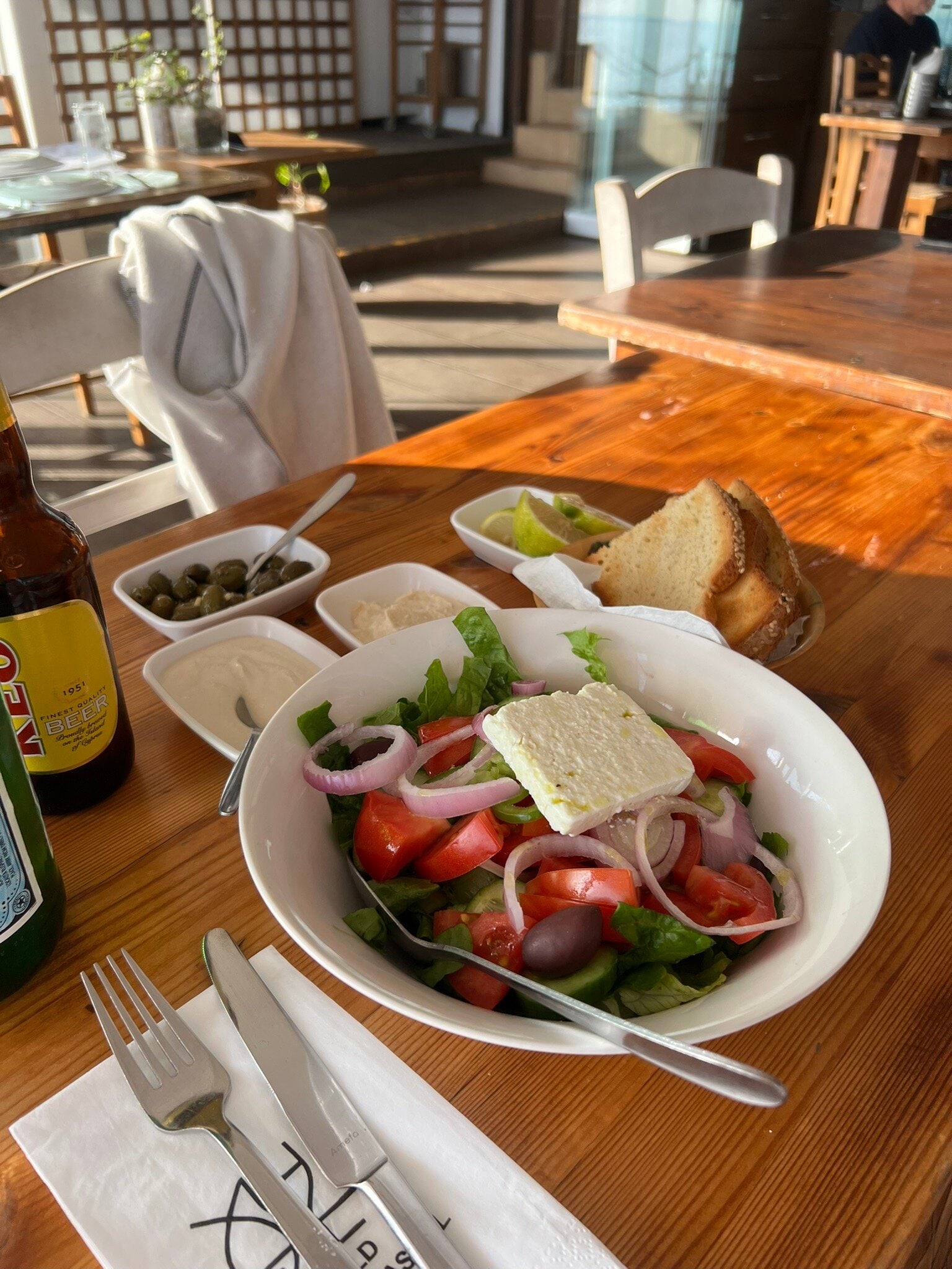Elegant table setting at Old Limassol