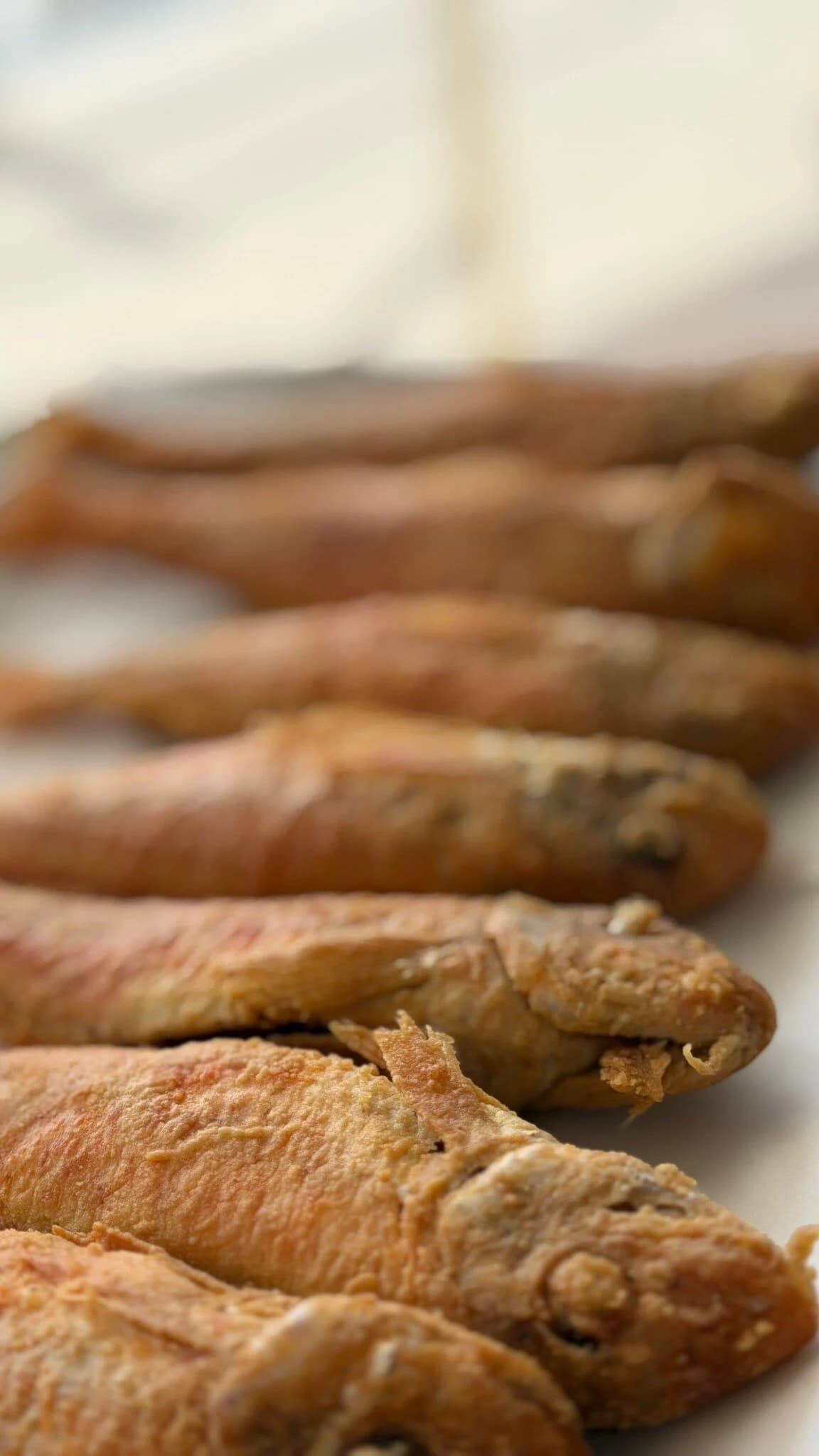 Crisp-fried red mullet, served simply